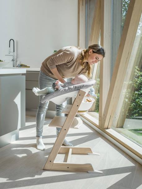 Hoge stoel Tripp Trapp STOKKE BLEACHED+donkerbruin+ecru+grijs+groen+NATUURLIJK+ONWEER GRIJS+WIT+zachtpaars+ZWART - vertbaudet enfant 