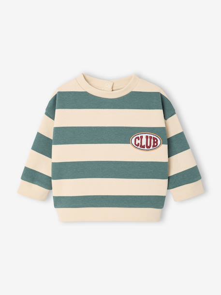 Ensemble bébé garçon sweat et pantalon vert émeraude - vertbaudet enfant 