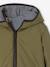 Blouson réversible réfléchissant garçon à capuche kaki - vertbaudet enfant 