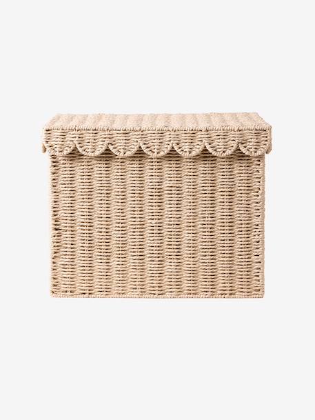 Panier de rangement XL malle en corde de papier FESTON ficelle - vertbaudet enfant 