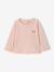 Babyshirt met lange mouwen en hart grijsblauw+lichtroze - vertbaudet enfant 
