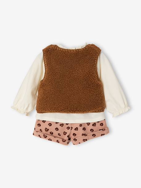 Ensemble bébé fille 3 pièces blush - vertbaudet enfant 