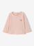 T-shirt manches longues bébé fille bleu grisé+rose pâle - vertbaudet enfant 