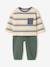 Ensemble T-shirt et pantalon bébé garçon caramel+vert - vertbaudet enfant 