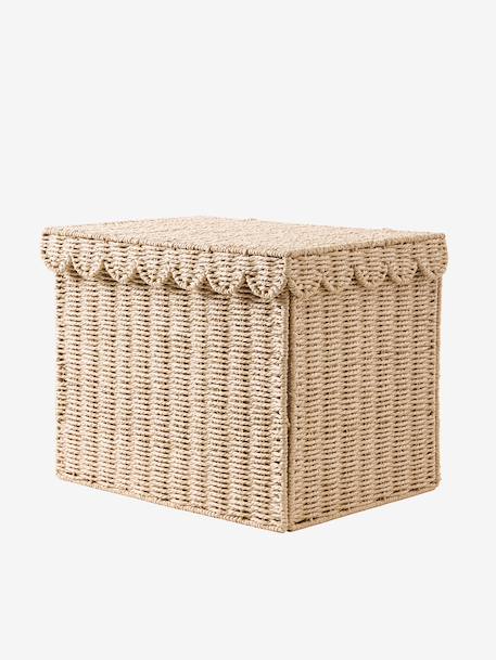 Panier de rangement XL malle en corde de papier FESTON ficelle - vertbaudet enfant 