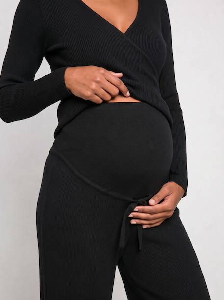 Ensemble grossesse et allaitement noir - vertbaudet enfant 