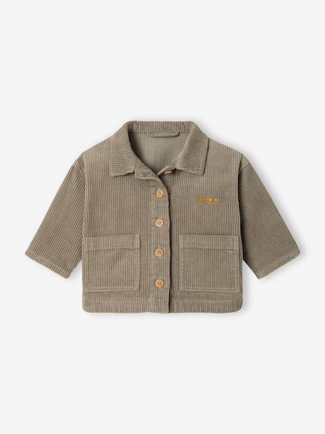 Ensemble surchemise et T-shirt bébé personnalisable kaki - vertbaudet enfant 