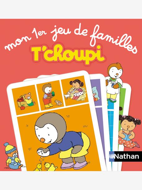 Mon premier jeu de familles T'choupi Rouge - vertbaudet enfant 