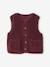 Gilet fille sans manches en sherpa blush+prune+vanille - vertbaudet enfant 