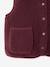 Gilet fille sans manches en sherpa blush+prune+vanille - vertbaudet enfant 