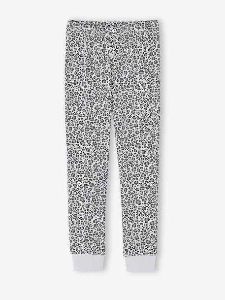 Lot de 2 pyjamas fille gris chiné - vertbaudet enfant 