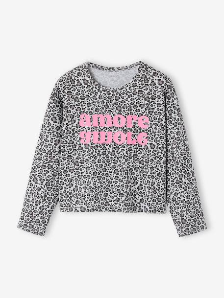 Lot de 2 pyjamas fille gris chiné - vertbaudet enfant 
