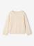 Pull fille personnalisable beige chiné+framboise+marine+pivoine+vert de gris - vertbaudet enfant 