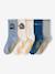 Lot de 5 chaussettes garçon bleu grisé - vertbaudet enfant 