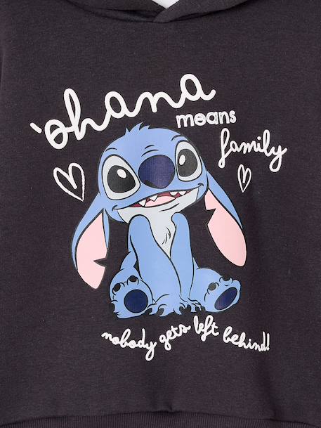 Sweat à capuche Lilo et Stitch fille anthracite - vertbaudet enfant 