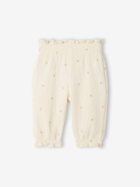 Pantalon naissance bébé coton vanille - vertbaudet enfant 