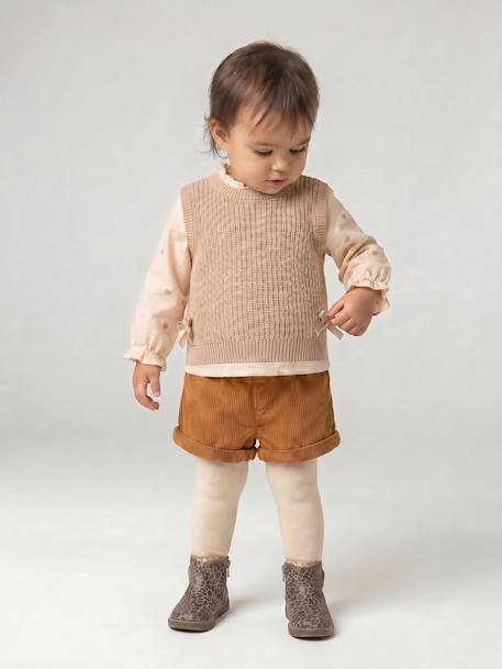 Ensemble 4 pièces bébé fille caramel - vertbaudet enfant 