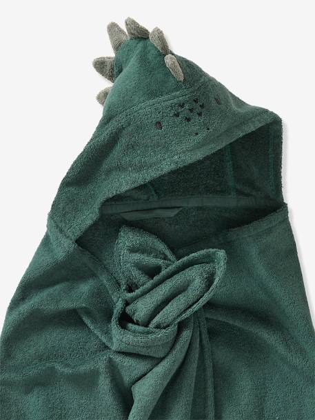 Serviette à capuche en coton vert anglais - vertbaudet enfant 