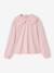 T-shirt manches longues fille écru+rose pâle - vertbaudet enfant 