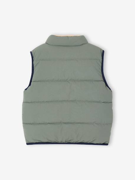 Omkeerbare bodywarmer voor jongens korstmos - vertbaudet enfant 