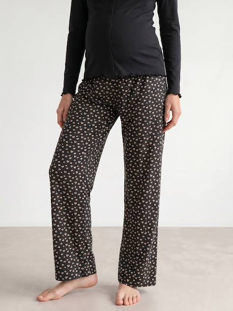Pyjama 2 pièces allaitement anthracite+bleu nuit - vertbaudet enfant 