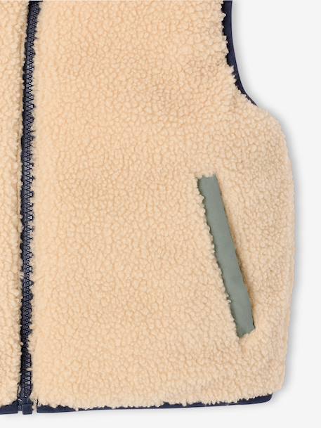 Omkeerbare bodywarmer voor jongens korstmos - vertbaudet enfant 
