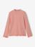 Sous-pull fille col cheminée écru+vieux rose - vertbaudet enfant 