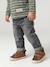Basics denim jeans voor baby's met elastische tailleband en zakken denimgrijs+ongewassen denim - vertbaudet enfant 
