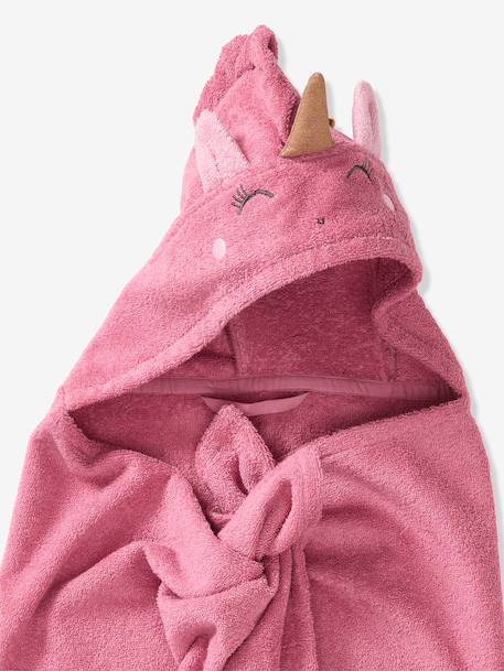 Serviette à capuche licorne framboise - vertbaudet enfant 