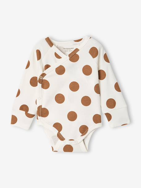 Set van 5 babyrompers met lange mouwen karamel - vertbaudet enfant 