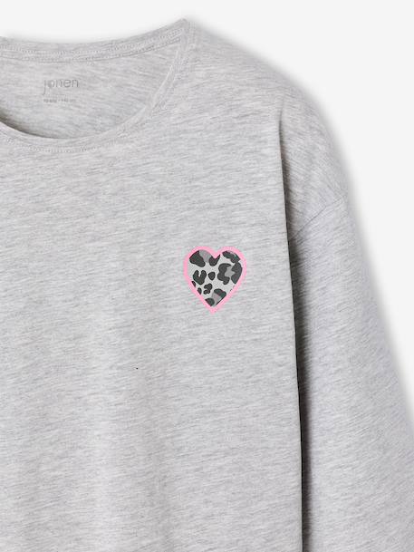 Lot de 2 pyjamas fille gris chiné - vertbaudet enfant 