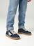 Jongens leren sneakers marineblauw - vertbaudet enfant 