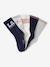 Lot de 5 chaussettes fille sport gris chiné - vertbaudet enfant 
