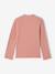 Sous-pull fille col cheminée écru+vieux rose - vertbaudet enfant 