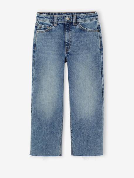 Rechte meisjesjeans lichtblauw+middenblauw - vertbaudet enfant 
