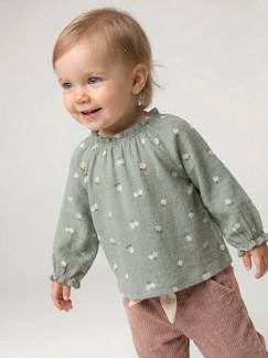 -Babyshirt met lange mouwen en print