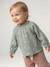 T-shirt manches longues bébé fille vanille+vert sauge - vertbaudet enfant 