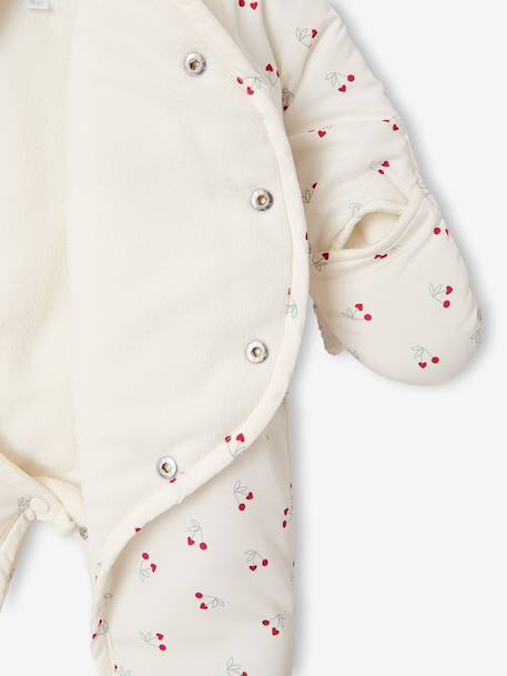 Combinaison pilote capuche naissance écru - vertbaudet enfant 
