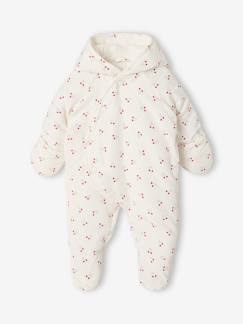 -Gewatteerde babyoverall met capuchon