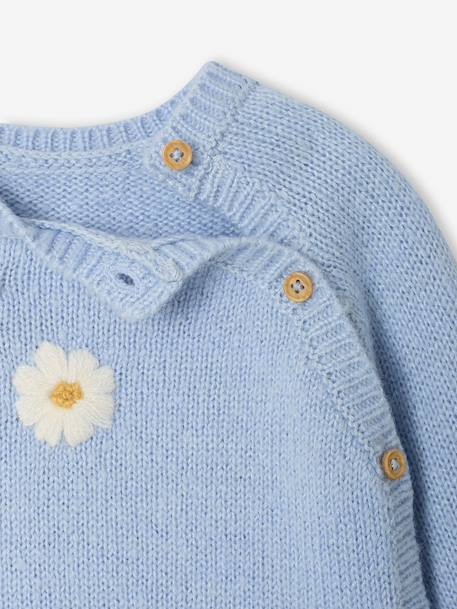 Pull naissance ouverture côté bleu ciel - vertbaudet enfant 
