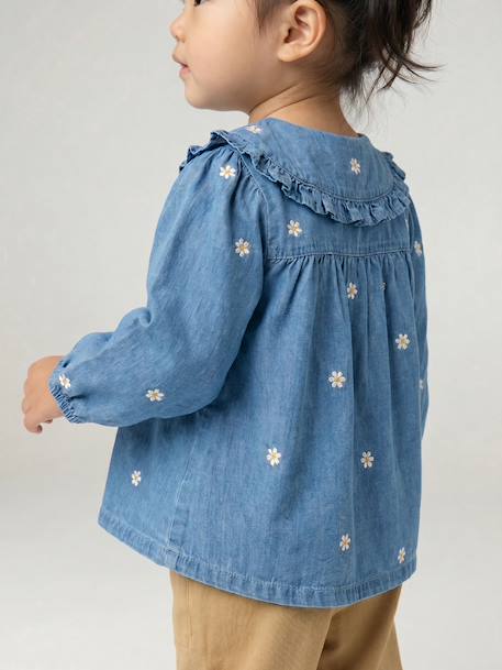 Blouse bébé fille manches longues stone - vertbaudet enfant 