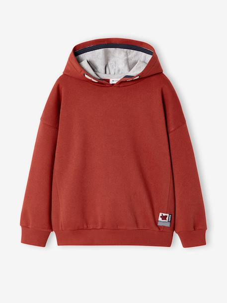 Sweat à capuche garçon tomette - vertbaudet enfant 
