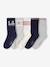Lot de 5 chaussettes fille sport gris chiné - vertbaudet enfant 