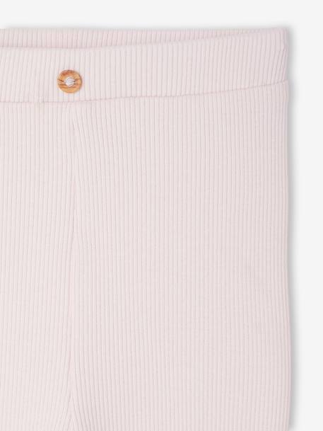 Lange legging voor baby's BASICS beige+donkerbruin+lichtroze+marineblauw+ROSE CLAIR UNI+saliegroen - vertbaudet enfant 