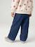 Jean large bébé avec ceinture à nouer denim brut+stone - vertbaudet enfant 