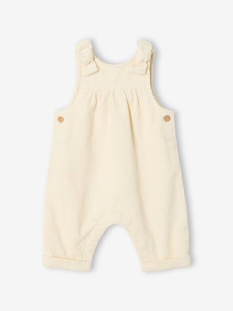 Set tuinbroekje en babybody meisje vanille - vertbaudet enfant 