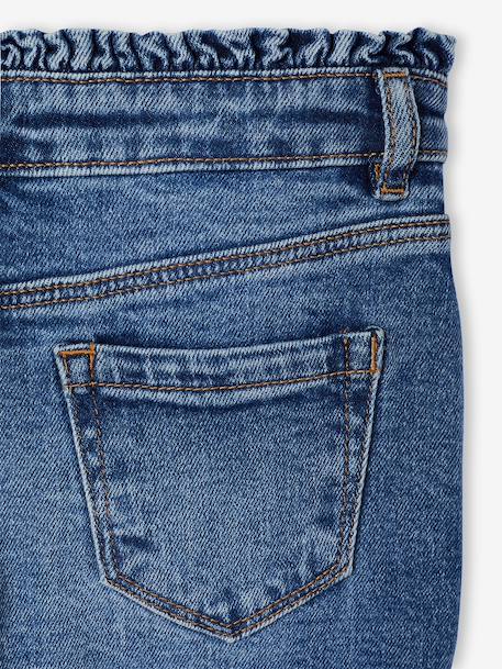 Jean slim fille morphologie large bleu clair+bleu moyen - vertbaudet enfant 