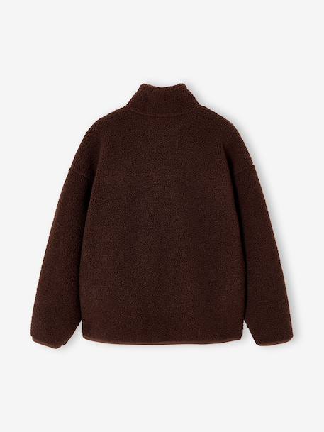 Sweat zippé garçon noisette - vertbaudet enfant 