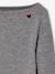 Lot de 2 t-shirts en côtes fille bordeaux+gris chiné+vert anglais - vertbaudet enfant 