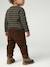 Pantalon bébé en velours côtelé bleu grisé+caramel+lichen+marron - vertbaudet enfant 